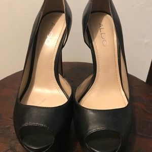 Aldo Black Juliette Platforms